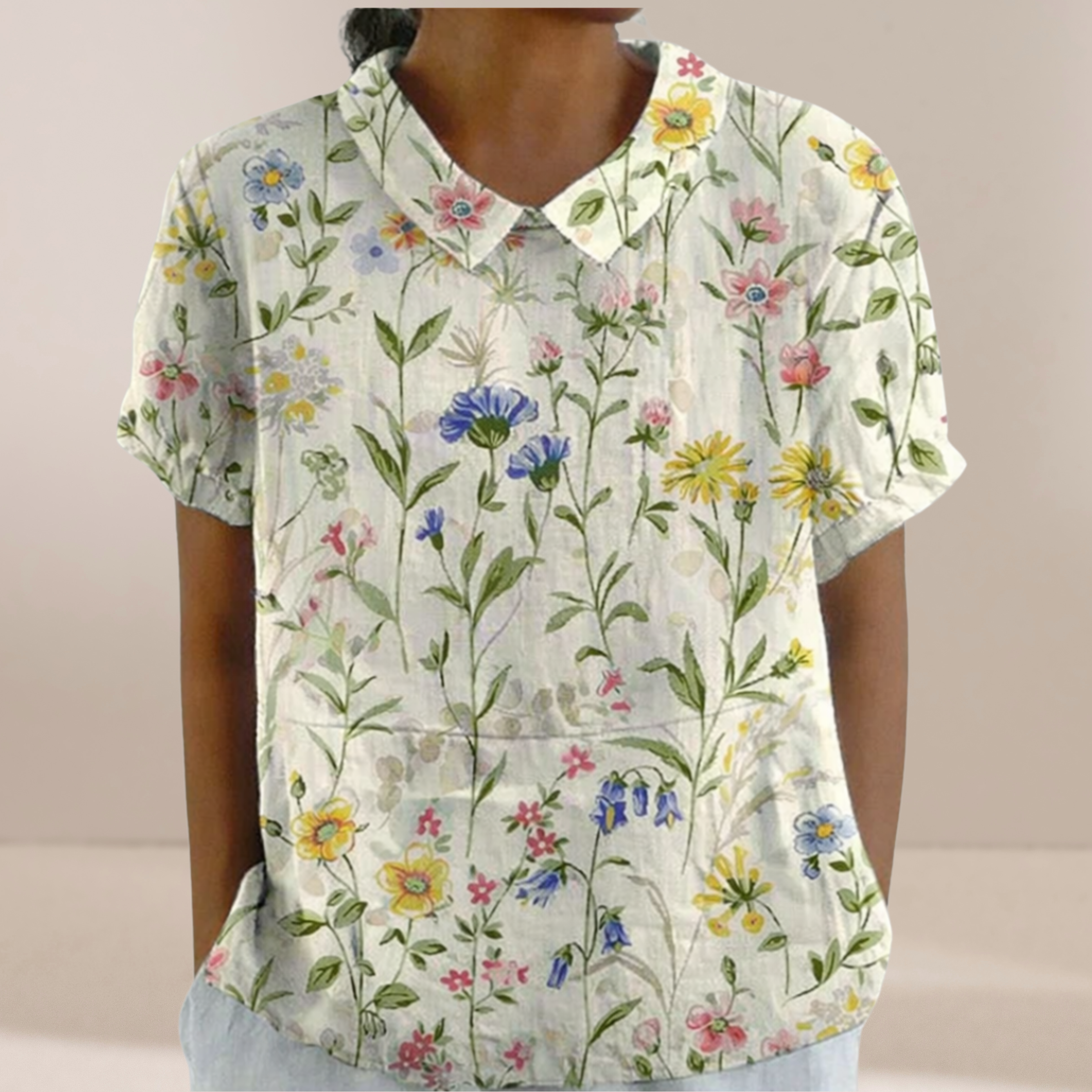 Top Floreale Confortevole ed Elegante