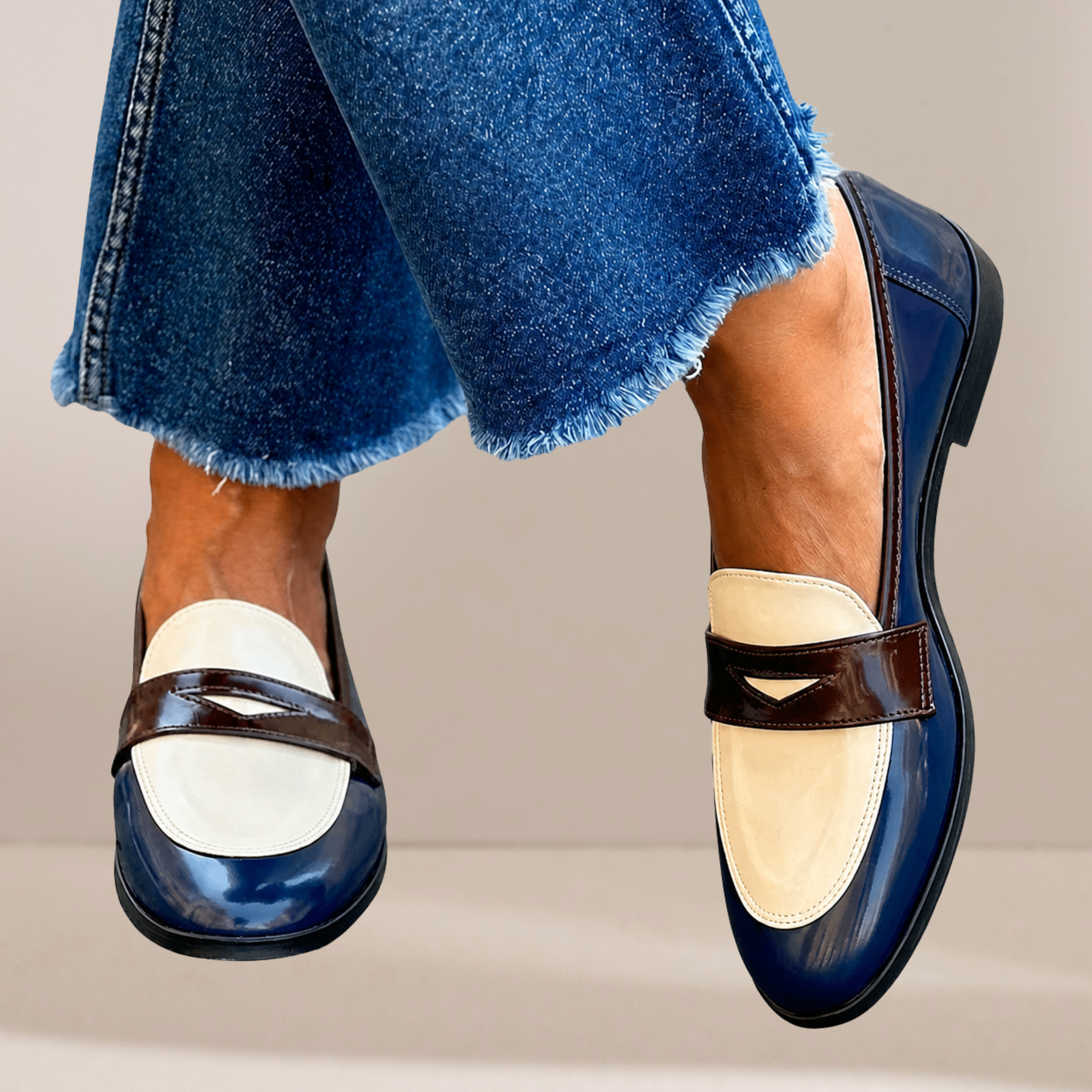 Claudia™ | Mocassini a Contrasto